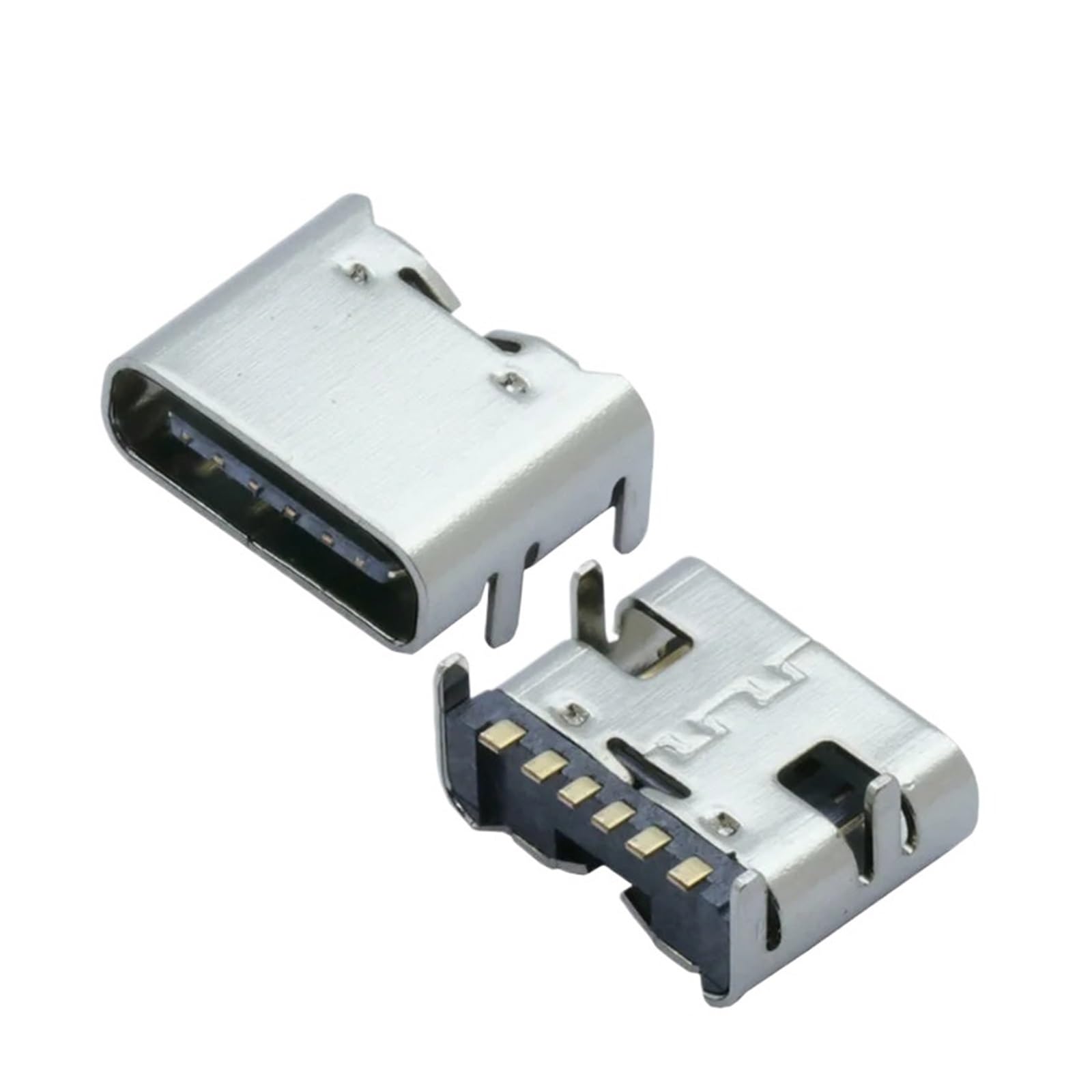 Conector USB Tipo C SMT de 6 pines ideal para placas de circuito impreso en proyectos DIY 6