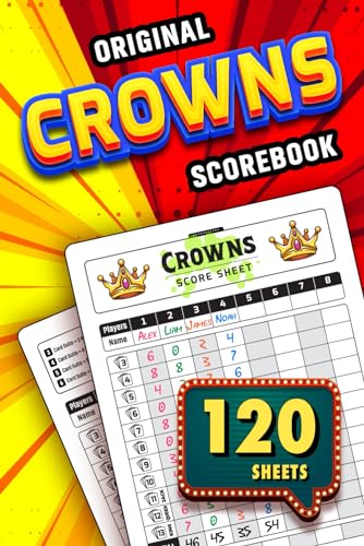 Original Crowns Scorebook: 120 Small Crowns Score Cards With Scoring Rules