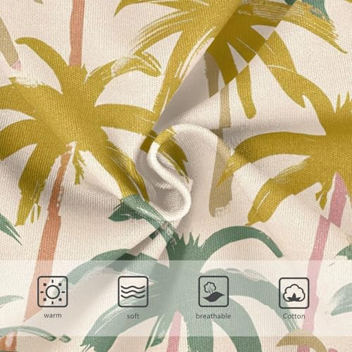 Tropical Oalm Retro Toddler Underwear Custom 2t Cotton Girl Panties Cute Bright Briefs Girls Undies3