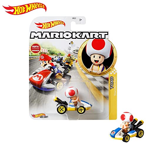Hot Wheels Mario Kart Toad Standard Kart - GJH63 - Mattel