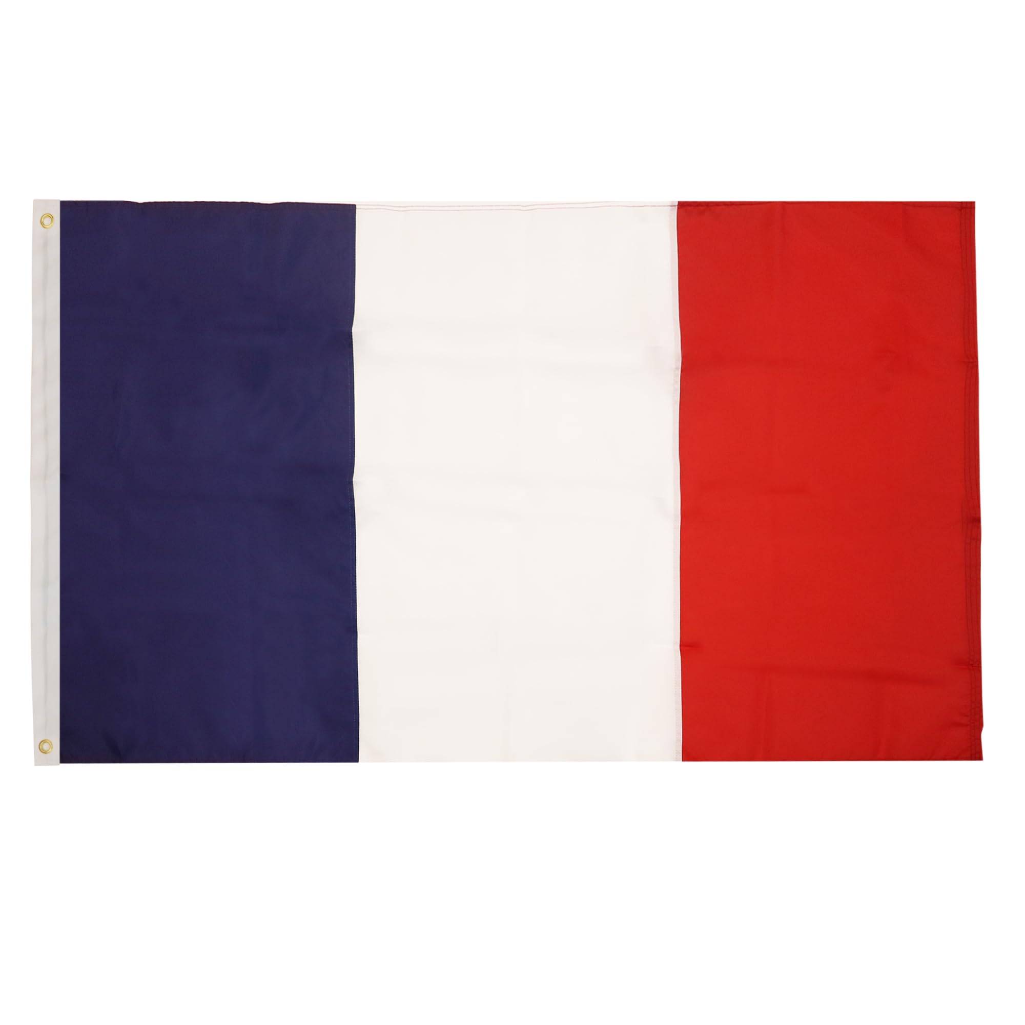 AZ FLAG - France Flag Premium - 3x5 Ft - Sewn Stripes - For Outdoor - French Banner Nylon 20DD with Two Grommets - 3' x 5' Feet - 150x90 Cm