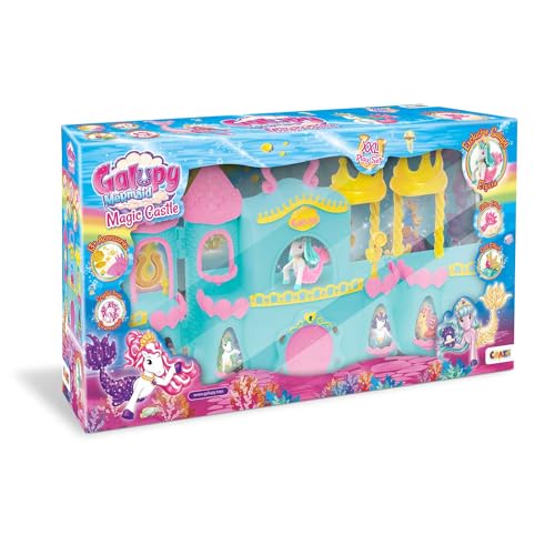 GALUPY Mermaid Magic Castle Castillo De Juguete con Figura Exclusiva De Sirena Galupy, 1 Figura...