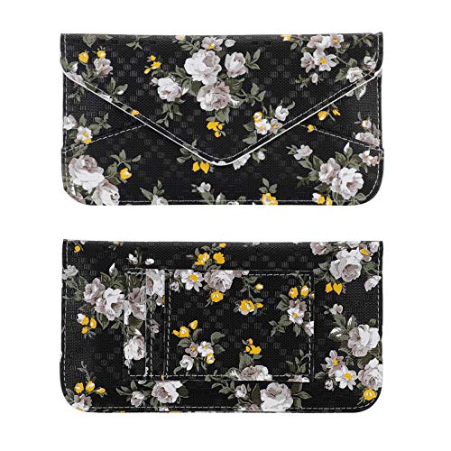 Image of XEYOU Women's Card Wallet Envelope Style Credit Card Holder Cute Cash Wallet for Ladies, Small Flower, Large