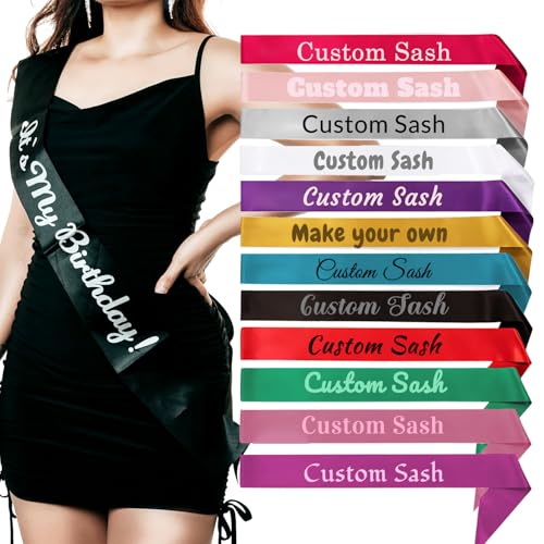 Custom Sash Custom Satin Quote Sash Personalized Sash 3.15