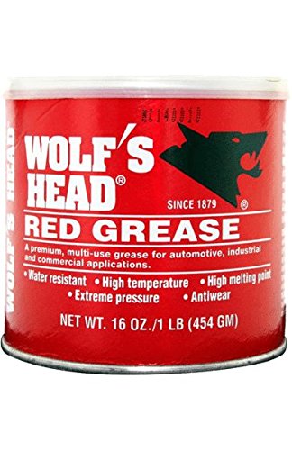 Wolf's Head Red Grease NLGI #2 (836-88306-93) 1 Pound Tub, Pack of 12