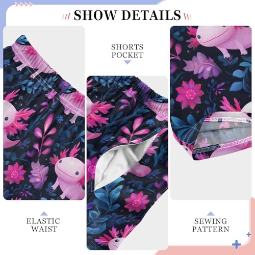 ALAZA Red Lobster on White Pajama Lounge Pants Long Sleep Pajama Bottoms with Pockets4