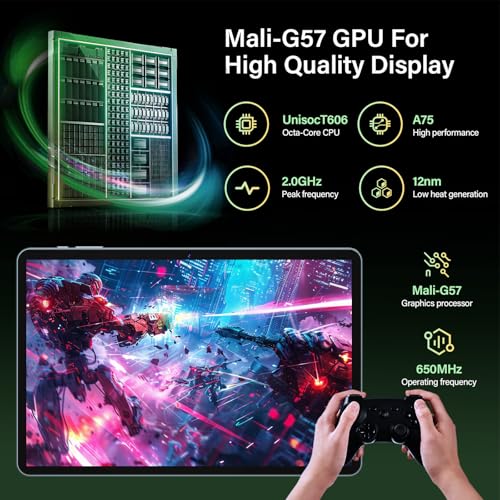 Image of Android Tablet with Keyboard, 2026 Upgraded Android 16 tablet with 24GB+256GB+2TB Expand, 10 inch Tablet PC with 8-Core, Gemini AI, WiFi, 8000mAh, GPS, 2-in-1 Tablet with Case /Mouse /Stylus(Pink Case)
