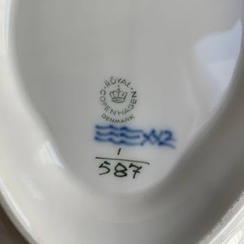 井 ロイヤルコペンハーゲン ブルーフルーテッド ソースボート 井