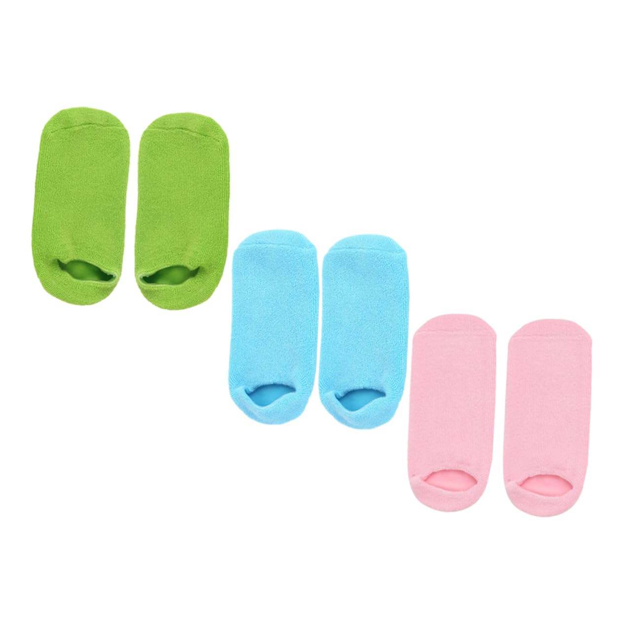 WOFASHPURET 3Pairs Moisturizing Socks of Essential Oil Care Socks for Salon Use Non Slip Design for Foot Care Fits All