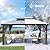 YITAHOME 12x16FT Polycarbonate Gazebo Double Roof Canopy Outdoor with Netting and Shaded Curtains, Aluminum Frame Polycarbonate Hardtop Garden Tent for Patio, Backyard, Deck and Lawns, Grey