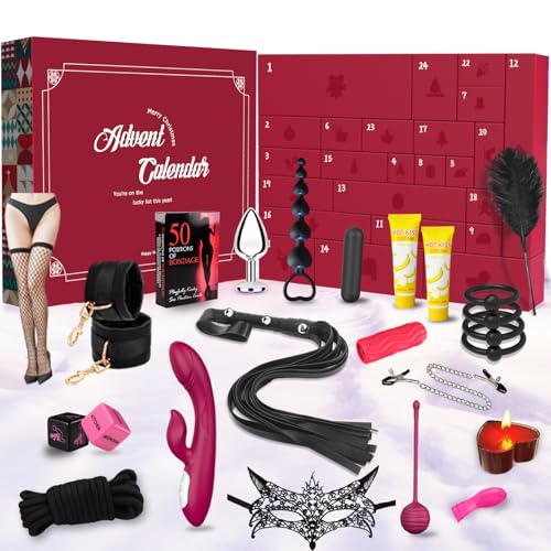 Geschenk für den Valentinstag 2026 für Paare Erwachsene Singles 24 sinnliche Sexspielzeuge Geschenke inkl Erotik für das Neue Jahr Weihnachts-Kalender Liebesspielzeug Sex Toys für Überraschungen