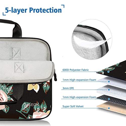 HSEOK 11.6 12.9 13 inch Elastic Laptop Sleeve with Small Case Compatible with 13 inch MacBook Neo Air Pro M5/M4/M3/M2/M1 - Image 3