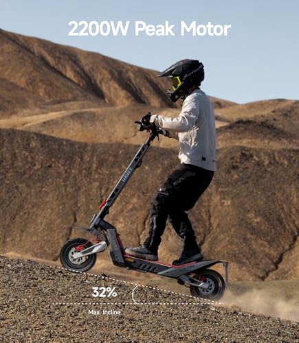 NAVEE XT5 Pro Electric Scooter, 30 mph Speed, 46.6 Miles Range, 2200W Peak Motor, Dual Damping Arm Suspension & Disc Brake, Fast Charging, Adults Teens, 12" Off-Road Tires, Heavy Duty - image 6