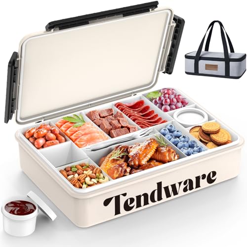 Chilled Portable Snack Box with Compartments and Ice Pack
