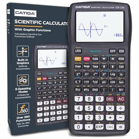 CATIGA CS229 Scientific Calculator with Graphics Functions, Multiple Modes with Intuitive User Interface for Beginners and Advanced Courses Cover