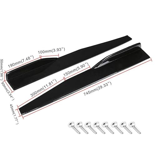 image for AutoJoy Club Gloss Black Bumper Lip Spoiler Splitter Fit for 1997-2002