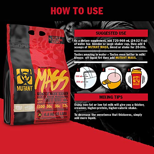 image for Mutant Mass Weight Gainer Protein Powder - Mass Builder for Bulking an