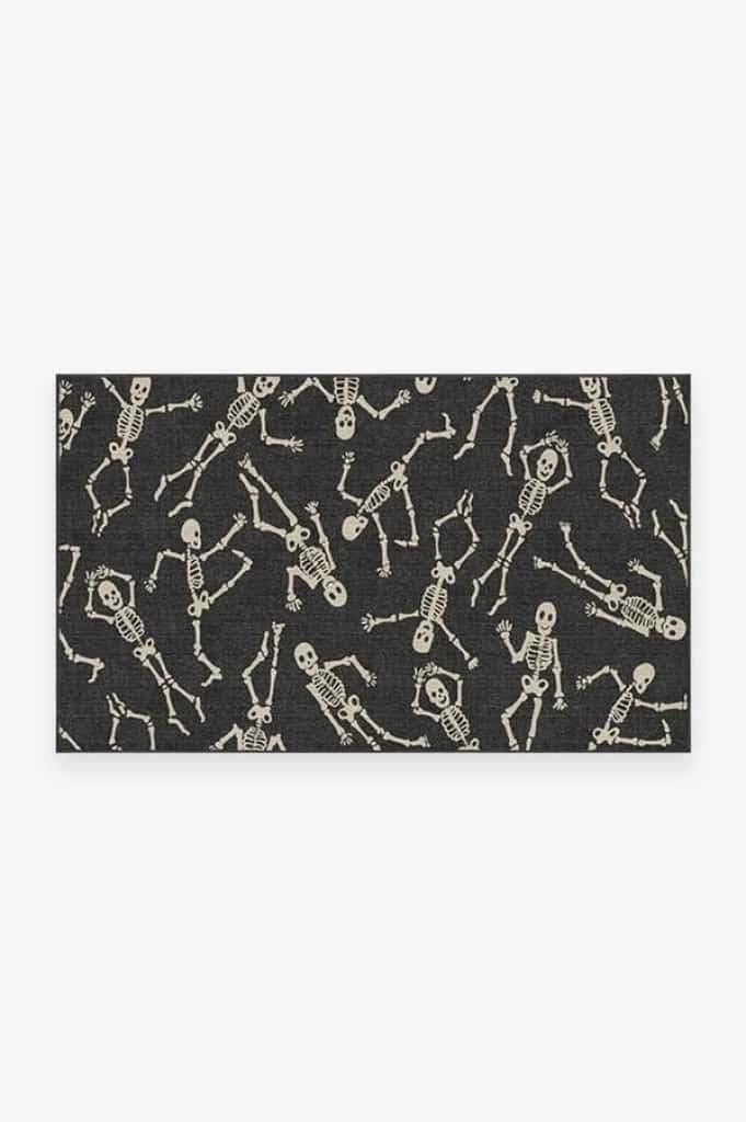 Tapis de porte extérieur Bone Dance paillasson noir grattant
