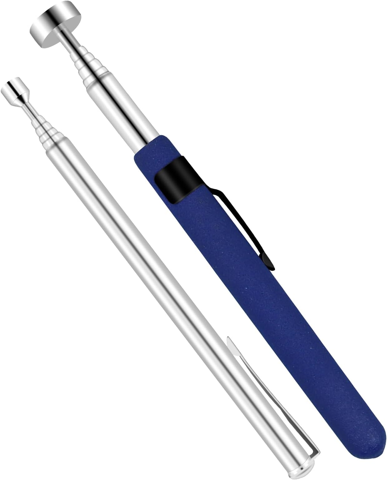 2Pcs Telescoping Magnetic Pickup Tool Set 2LB and 8LB Magnet Retrieval Stick Heavy Duty Extendable Magnet Stick for Mechanics Car Tools Hard to Reach Areas