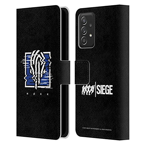 Étui portefeuille cuir Rainbow Six Siege Nokk pour Samsung Galaxy A53 5G sans encombrement