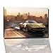 Produktbild Need for Speed Bild auf Leinwand -- 100 x 70 cm fertig gerahmte Kunstdruckbilder als Wandbild - Billiger als Ölbild oder Gemälde - KEIN Poster oder Plakat