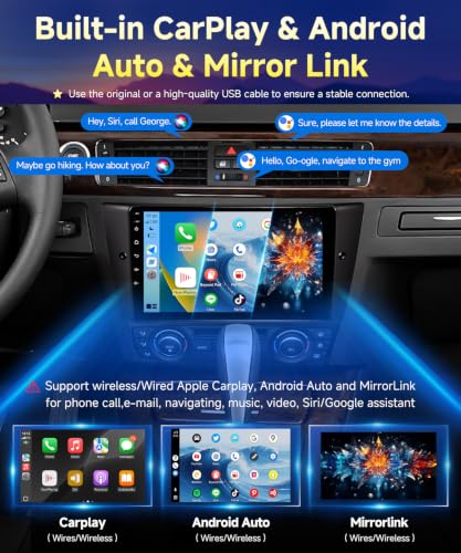 VQU 8Core 2G+32G Car Radio for BMW 328i 335i 325i E90 E91 E92 E93 2005-2011 - image 3