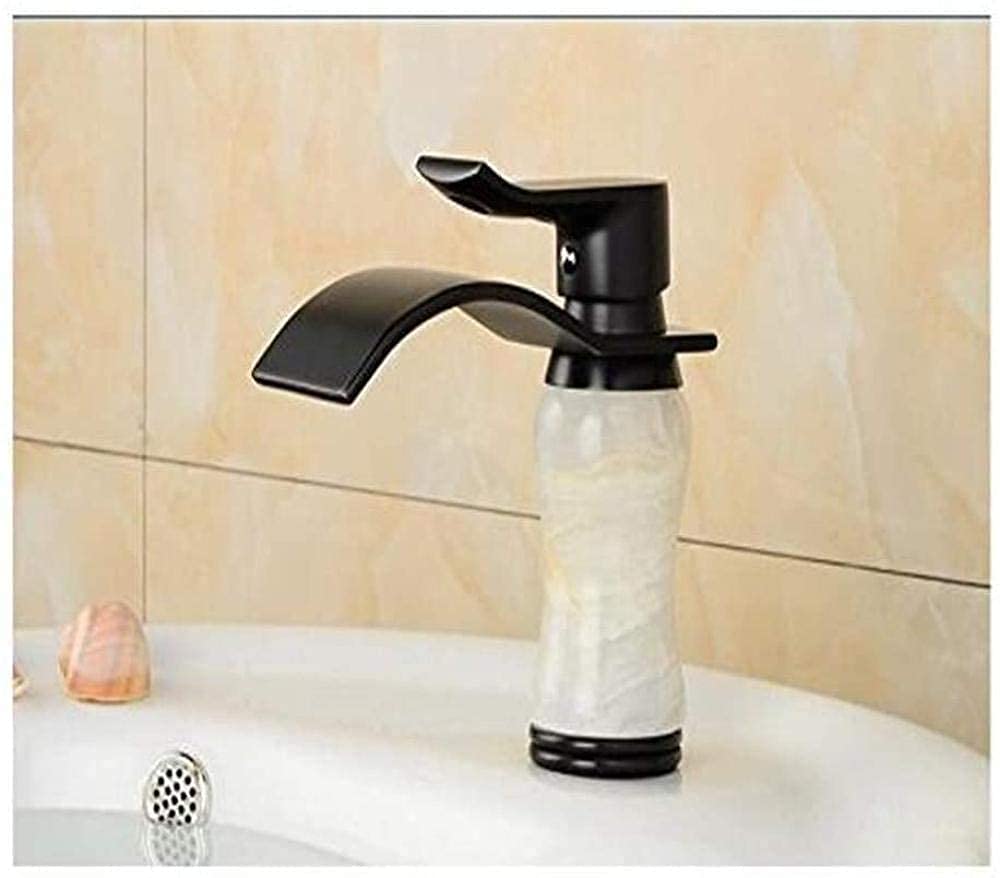 Grifo de Agua Cromo Fregadero de Cocina Tapbathroom Faucet Lavabo Fregadero Tapón Antiguo Latón Negro Cascada Grifo Mezclador Grifo Vintage Grifo de Agua