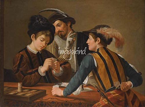 Wall Art Print entitled Caravaggio The Cardsharps by Celestial Images | 15 x 11