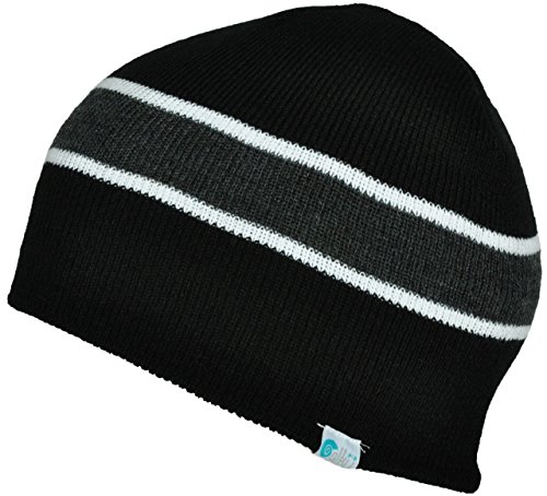 Alki'i striped mens/womens warm beanie 