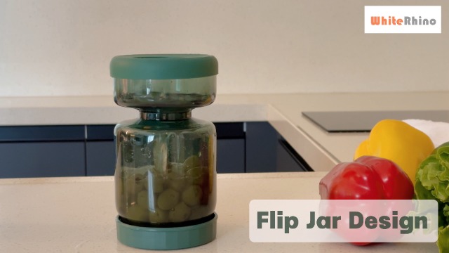 Amazon.com: WhiteRhino Pickle Jar with Strainer Flip,34oz