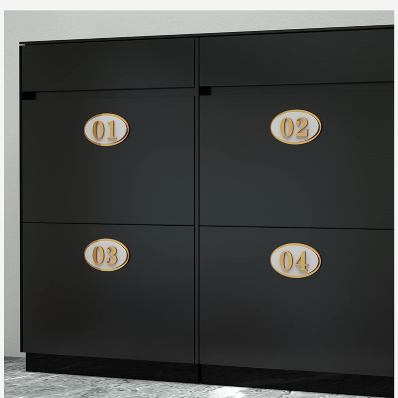 Acryl Hochzeit Tischnummer 1-100, Tischnummern für den Hochzeitsempfang mit goldenen Zahlen auf der Oberfläche, für Hochzeitsdekoration Nummernaufkleber Tischnummernständer, ( Color : Black , Size : 1