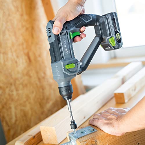 LUX-TOOLS A-BH-20 Akku-Bohrhammer mit SDS Plus Aufnahme & LED-Arbeitsleuchte | 20V Bohrmaschine mit 1,1 Joule… – Bild 6