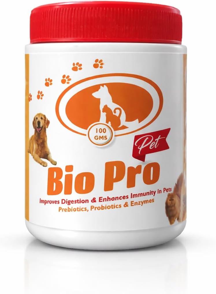Pets Dog Pre-probiotics with Vitamins & Enzymes,Improves Digestion & Builds Immunity in Cats and Dogs 100 Gm Each