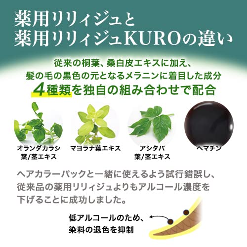 Amazon | ウェルベスト 薬用リリィジュ KURO 75mL × 3本セット (約3か 