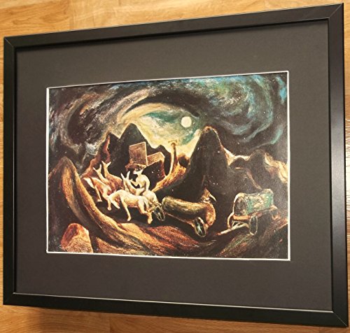Framed Print monté et encadrée Pollock, 40 x 50 cm, Going West par Jackson Pollock