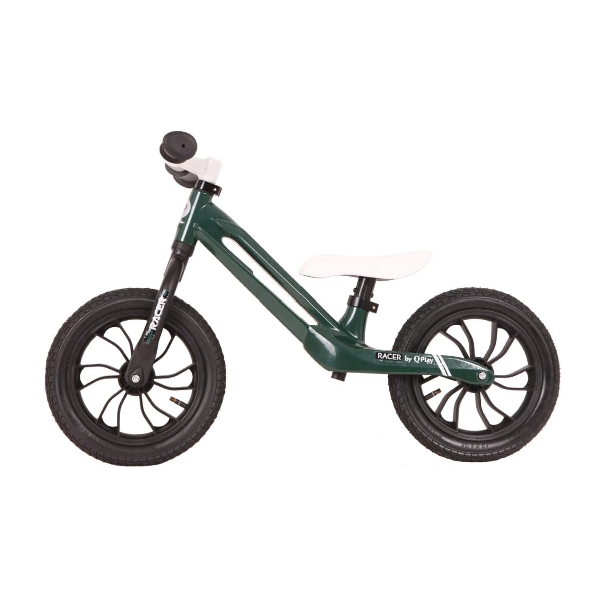 QPlay Rowerek biegowy Racer Junior Magnez czarny/zielony