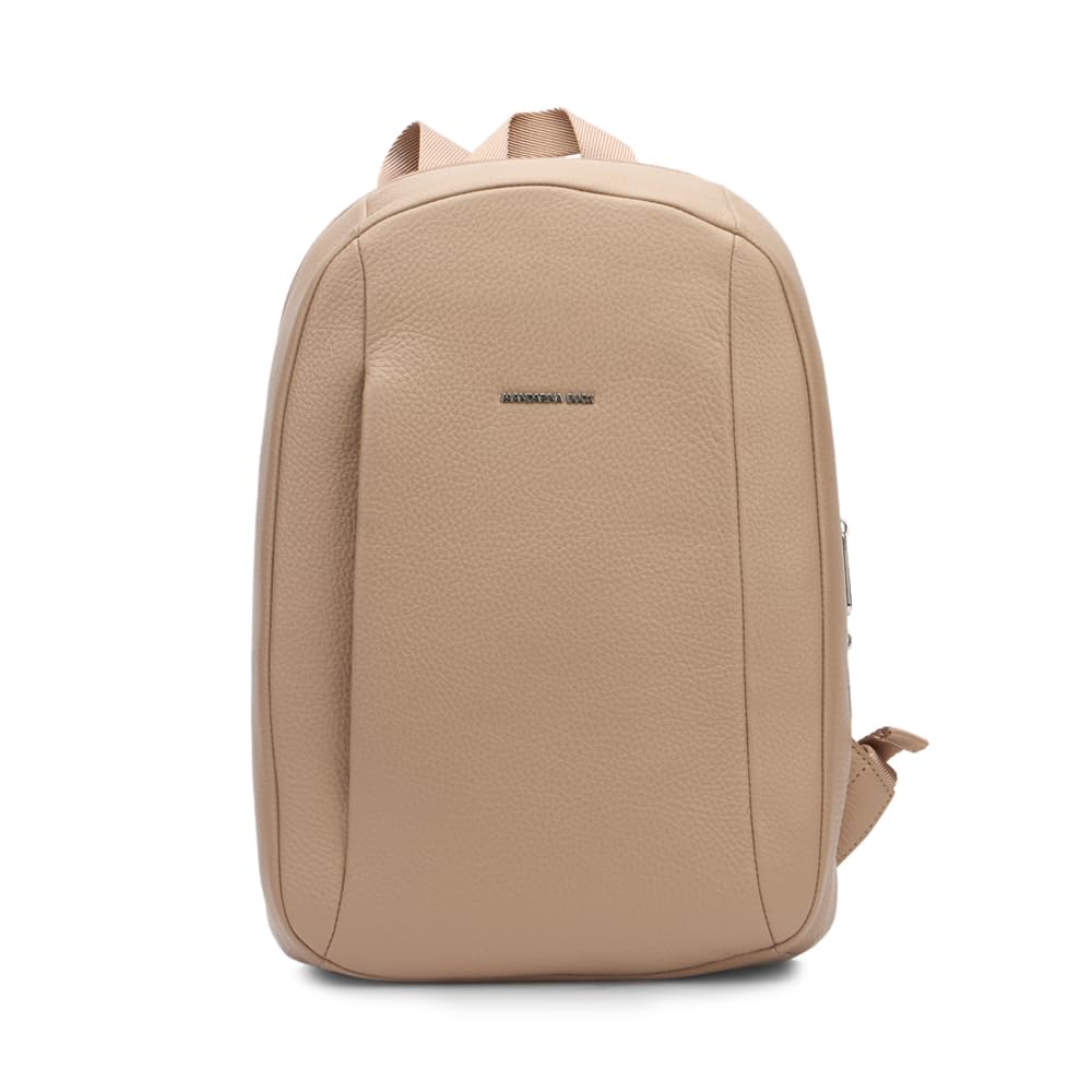 Mandarina Duck, Mellow Leather Backpack, Women, One Size, Warm Taupe, One Size