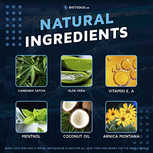 Hemp Cream 4 fl oz - Made in USA - Natural Hemp Extract Cream - for Discomfort in Knees, Joints and Lower Back - Hemp Oil Extract Cream with Arnica, MSM & Menthol - Image 7