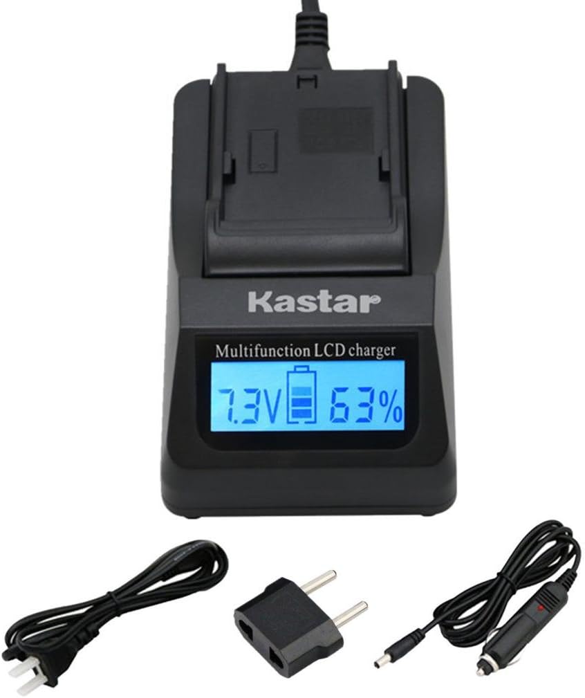 Kastar Ultra Fast Charger(3X Faster) Kit for Nik EN-EL23, MH-67 Work with Nik Coolpix P600, S810c Digital Cameras [Over 3X Faster Than a Normal Charger with Portable USB Charge Function]