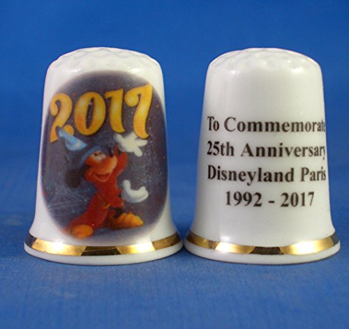 Birchcroft Porcelaine Chine à collectionner Dé à Coudre – Disneyland Paris 25e anniversaire