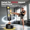 Bolsa de boxeo de pie de 70'' con guantes de boxeo, bolsa pesada con base de ventosa, saco de kickboxing para adultos, adolescentes y familia, equipo de entrenamiento para gimnasio en casa 4