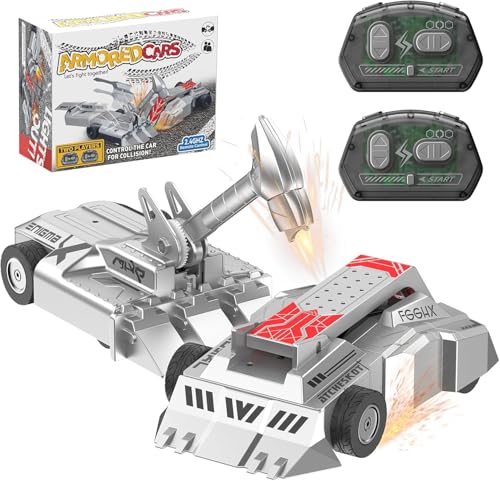 Azazaza Remote Control Battle Robots Two-Player Battle Robot Wars Toys 2.4 GHz Wireless RC Fighting Robots Mech Cars Ultimate Battlebots STEM Boxing Toy for Adults & Kids 3 4 5 6 7 8 9