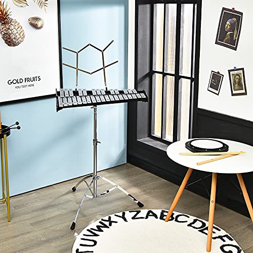 image for Giantex 32 Note Professional Glockenspiel Bell Kit, Percussion Xylopho