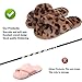 LZLER Women Fuzzy Fluffy Furry Slippers Fur Flip Flop Open Toe Slippers Cross Band Shoes Slides for Ladies House Home Indoor Outdoor(Brown,9)