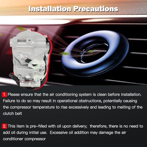Image of CCIYU Air Conditioning Compressor for Mercedes-Benz C230
