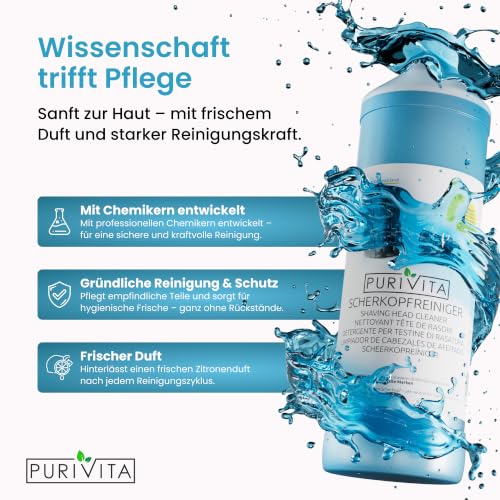 PURIVITA® Scherkopfreiniger Nachfüllflüssigkeit für Rasierer 2000 ml – Ansicht 4
