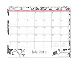 Blue Sky 2018-2019 Academic Year Monthly Wall Calendar, Twin Wire Binding, Ruled Blocks, 15