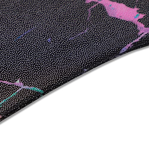 Image of EQSJIU Gymnastics Leotards for Girls Kids Rainbow Mosaic Mermaid Butterfly Stars Leopard Galaxy Tie Dye Cosmos Leopard