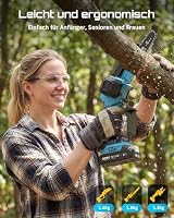 SEESII 3-in-1 Akku Kettensäge, Heckenschere & Grasschere Set – 600W Mini-Kettensäge mit 2×2000mAh Akkus, Leichtes Gartengeräte-Set für Baumschnitt, Sträucher- und Rasentrimmen – Ansicht 8