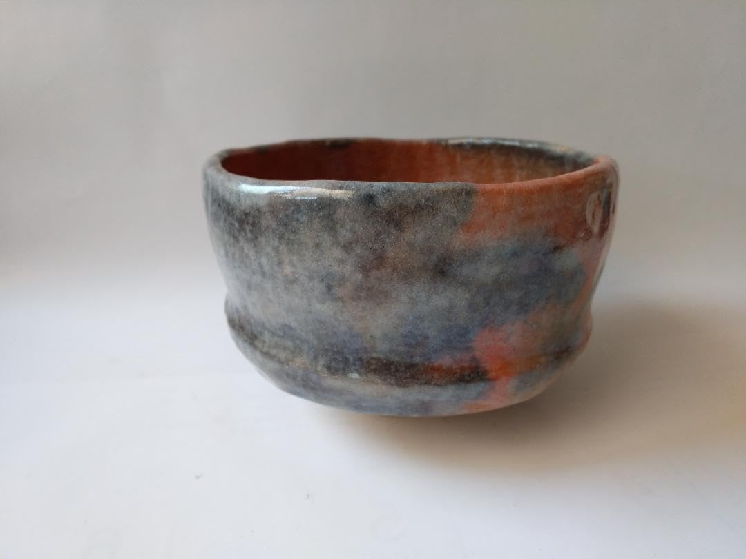 小川裕起夫 三代 小川長楽 赤楽 抹茶茶碗 抹茶碗 共箱 共布 付